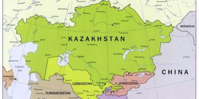 Uzbekistan ryssland karta