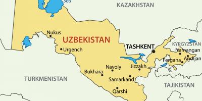 Huvudstaden i Uzbekistan karta